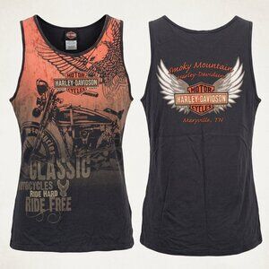 Harley-Davidson Tank Womens 1X Sleeveless Smoky Mountain Maryville Tennessee